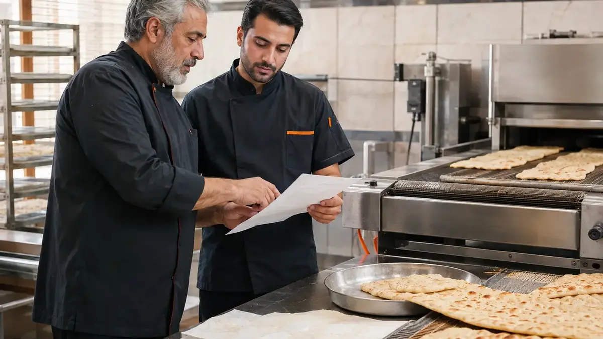 مقایسه روتاری نانوایی برای نان لواش بربری و تافتون